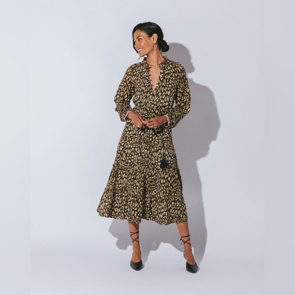 BRAND NEW!!! Cleobella Organic Kendall Midi Dress with tie waist